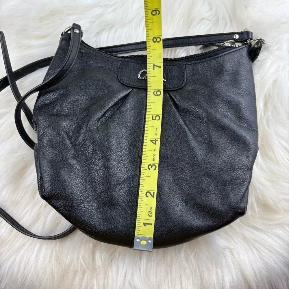Coach black leather